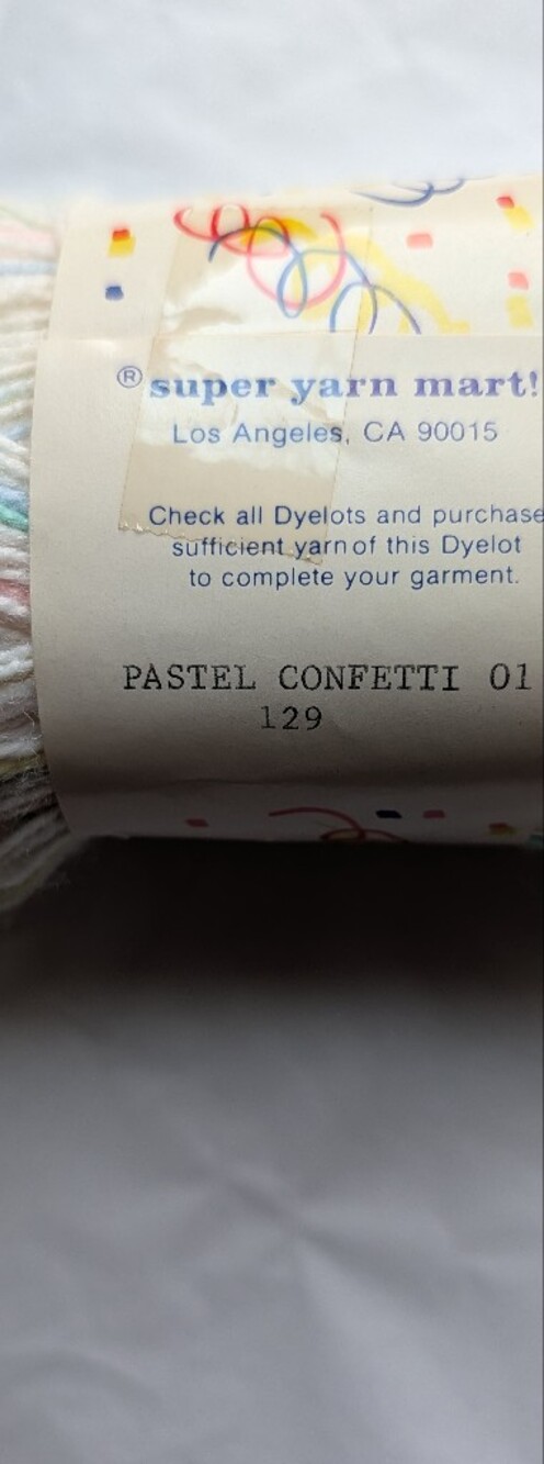 2 skeins Spring Time Confetti yarn in the color pastel confetti - Picture 3 of 3